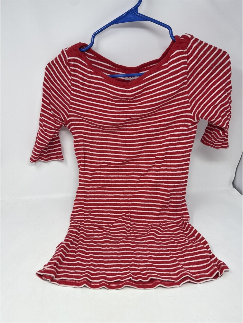 Old Navy Red And White Size XS Shirt